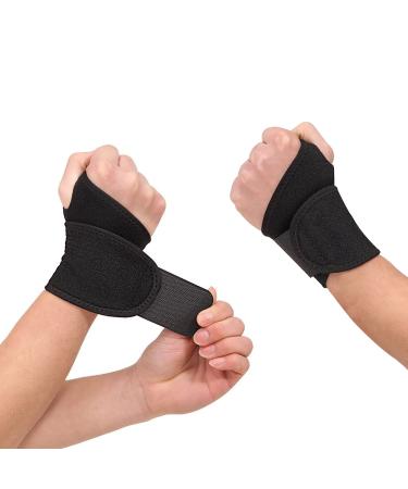 Wrist Supports 1Pair Wrist Straps Right&Left Hand Wrist Compression Support for Arthritis Wrist Braces for Gym Breathable Adjustable Relief for Carpal Tunnel Tendonitis Weightlifting Joint Pain 1 Pair
