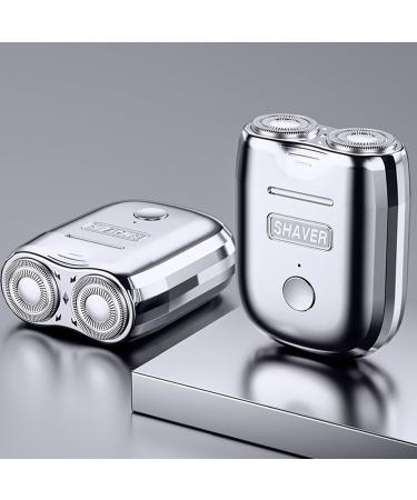 TyCylKu Electric shaver for men battery operated cordless and dry small beard trimmer for close shaves Silver - Buy Online on GoSupps.com