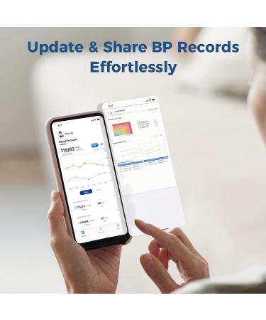 Buy Checkme Blood Pressure Monitor - Automatic Digital BP Machine with Bluetooth XL Cuff & Dual Display for Home Use - Buy Online on GoSupps.com