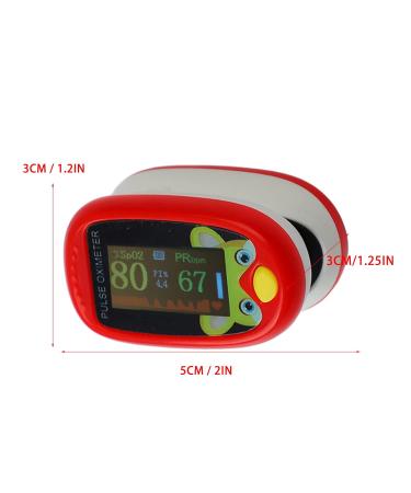 Finger Pulse Oximeter SPO2 Monitor for Kids - Portable Oxygen Sensor with 6 Modes and Auto Shutdown (Red) - Buy Online on GoSupps.com