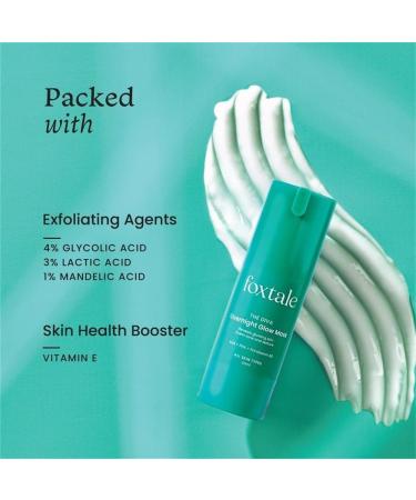 Foxtale Overnight Glow Mask - Salon Quality Brightening Facial Mask for Deep Hydration (1PC) | International Shipping - Buy Online on GoSupps.com