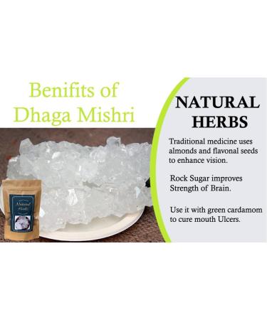 Generic Dhaga Mishri Rock Sugar Candy Thread Mishri Crystals 100% Organic Rock Sugar GMO-FREE Kuja Mishri (Certified Product) - Buy Online on GoSupps.com