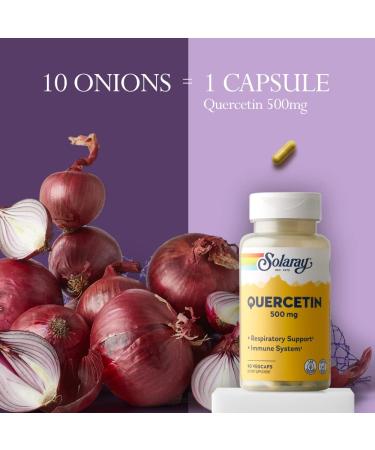 Solaray Quercetin Bromelain & Vitamin C - Immune System & Respiratory Support - Vegan Formula - 150 Count - 60 Day Guarantee - Buy Online on GoSupps.com