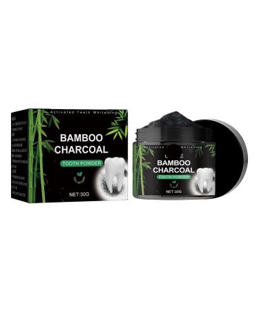 KLYso Bamboo Charcoal Tooth Powder - Natural Teeth Whitening Deep Cleaning Freshen Breath Remove Stains & Tartar Protect Enamel & Gums(1PCS)
