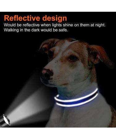 Joytale Reflective Dog Collar for Large Dogs - Royal Blue (Pack of 1) | Durable & Comfortable | International Shipping Available - Buy Online on GoSupps.com