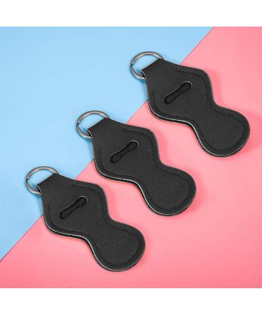 WACAR 10pcs Sublimation Blanks Chapstick Holder Keychains Bulk - Black Lipstick Keyring Holder - Buy Online on GoSupps.com