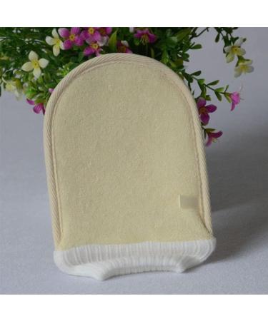 SGRACE Men's Exfoliating Shower Mitt Gloves with Adhesive Hooks - Natural Luffa Loofah Sponge Pads for Body Bath Spa (Beige, 7.9''X5.1'' 2 Pack) - Buy Online on GoSupps.com