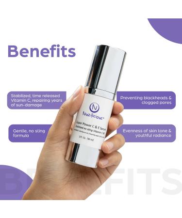Professional Grade Super C & E Serum for Glowing Skin Stabilized, Non-Stinging Vitamin C Formula Vegan, Cruelty-Free, Anti-Dullness Face Serum 1 oz 1 Ounce (Pack of 1) - Buy Online on GoSupps.com