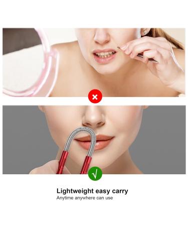 Spring Bend Epilator | Feather Hair Remover Tool | Stainless Steel Facial & Makeup Cleaner (Red) - Shop Internationally - Buy Online on GoSupps.com