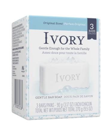 Buy Ivory Bar Bath Soap 3.1oz Unscented - 3 Count (Pack of 6) | International Shipping Available - Buy Online on GoSupps.com