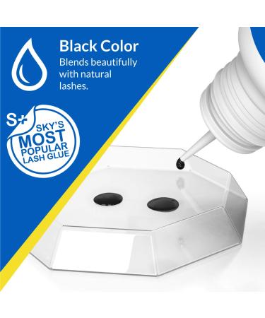 Sky Glue S+ | Super Strong Lash Extension Adhesive | Professional Black 5ml | Fast Drying | 7+ Week Retention - Buy Online on GoSupps.com