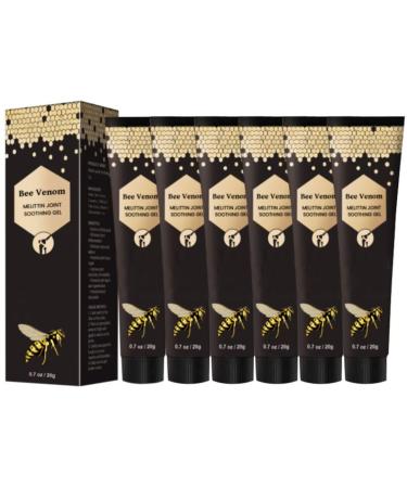 6 Packs Bee Venom Cream Bee Venom Bone Gel Joint Gel for Neck Waist Back of Hands Feet and Legs