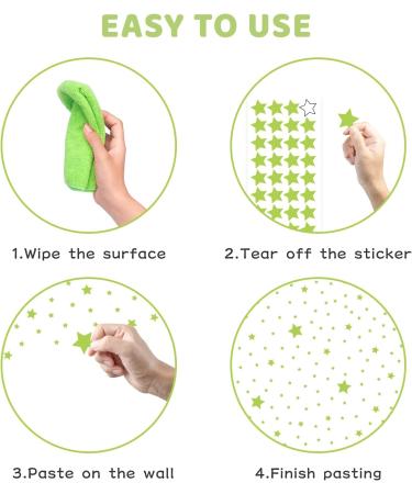 Glow in The Dark Star Wall Stickers - 521pcs Realistic 3D Luminous Stars for Kids Bedroom Decor - Buy Online on GoSupps.com