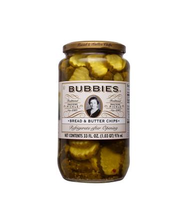 Bubbies Chips Bread & Butter 33 Fl OZ - Pack of 2 | Delicious Snack Option - Buy Online on GoSupps.com