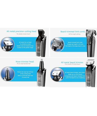 5 in 1 Professional Rechargeable Barber Scissors & Hair Clippers for Men - Cordless Adjustable Clipper & Shaver - US Plug - Buy Online on GoSupps.com