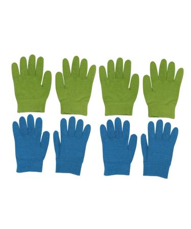 FOMIYES 4 Pairs Moisturizing Gloves Hands Night Mittens Hand Lotion Gloves Hydrating Gloves Moisturizing Spa Gloves Dry Hands Gloves Handwashing Fluid Face Silica Gel Miss