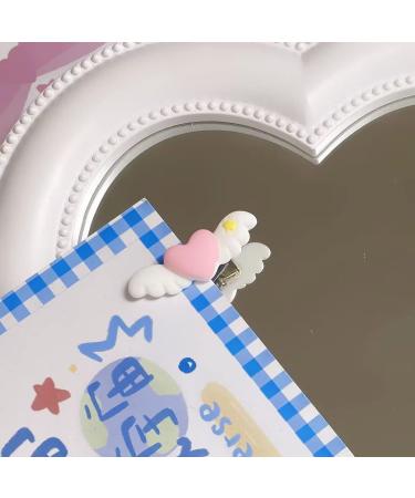 amangul Matte Hair Clip for Hot Girls Heart Wing Shape Hair Barrettes Duckbill Ponytail Hair Barrettes for Teens Girls - Buy Online on GoSupps.com