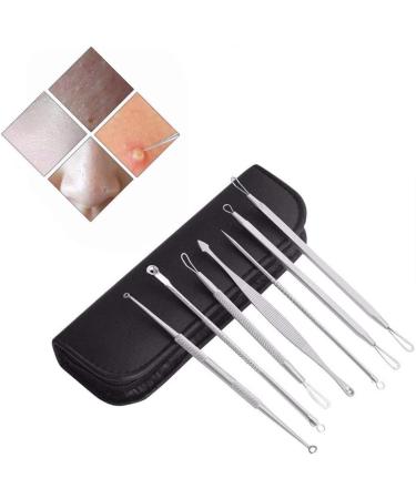 7PCS Stainless Steel Acne Needle Beauty Needle Acne Needle Set Professional Stainless Pimple Acne Blemish Removal Tools Set Acne Needle Silver - Buy Online on GoSupps.com