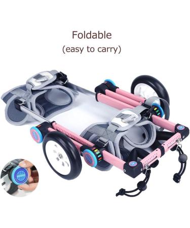 Dog Wheelchair Back Legs Rehabilitation Adjustable Easy Assemble Pet Wheelchair for Disabled Hind Legs Puppy Cat/Dog/Puppy Walking Dog Carriers X-Small - Buy Online on GoSupps.com