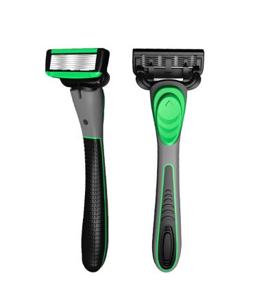 Manual Travel Safety Razor | Replacement Blades for Mustache & Body Hair | Premium Nursing Theater Handle - Buy Online on GoSupps.com