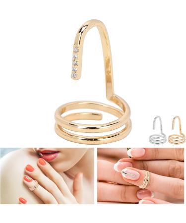 Fashion Decorative Nail Tach Women Luxury Fingernails Tach Fingertip Jewelry Nail Art Tach Ladies Wea Tach Nail Accessories Highlight the Art Charm Make Your Nail Beauty and Charm(3050 gold) - Buy Online on GoSupps.com