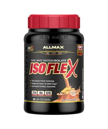 ALLMAX Nutrition - ISOFLEX - 100% Ultra-Pure Whey Protein Isolate - Caramel Macchiato - 2 Pound Protein Powder Caramel Macchiato 907 g (Pack of 1)
