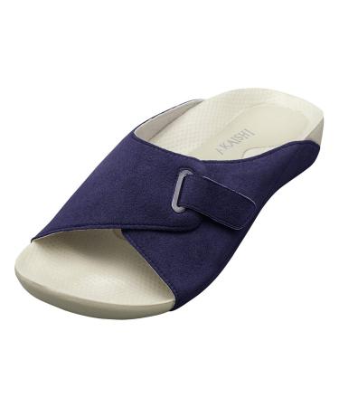 AKAISHI Massage Room Sandals with Soft Padded Footbed 39.5 EU Purple Berry