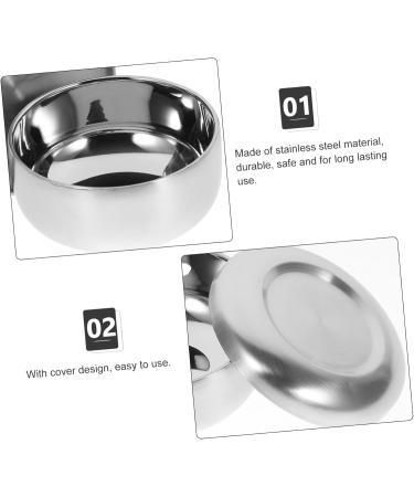 Rustproof Stainless Steel Shaving Bowl - Premium Shaving Soap Container for Men | Ideal for Beard Foam Brushes & Shave Care - Buy Online on GoSupps.com