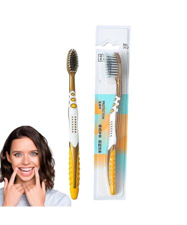 Soft Travel Toothbrush Set - Portable Toothbrush with Soft Bristles for Family & Trips | Gruwkue - Buy Online on GoSupps.com