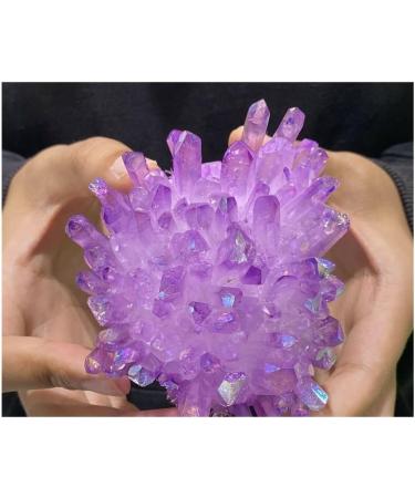 Amethyst 1pc Quartz Crystal Purple Rainbow Titanium Cluster 300G - Buy Online on GoSupps.com