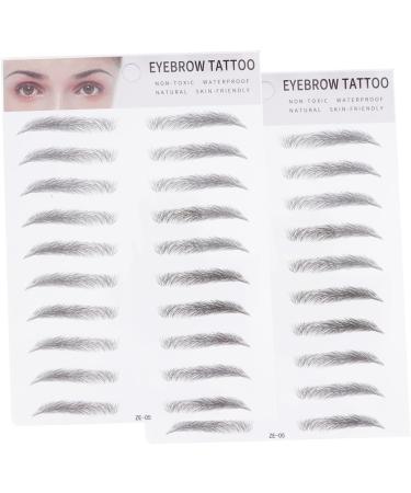 POPETPOP 6 Pcs 3d Eyebrow Stickers Makeup Kits Hair Kit -like Authentic Eyebrows Cosmetic Miss Stencil 1 count (Pack of 1) Blackx3pcs - Buy Online on GoSupps.com