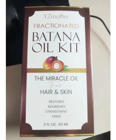 Batana Oil for Hair Growth | Thicker Fuller Hair | Unscented Hair Oil & Vitamins | 2 Fl Oz - Buy Online on GoSupps.com