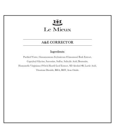 Le Mieux A&E Corrector - Best Salicylic Acid & Witch Hazel Spot Treatment for Oily Skin (1 oz) - Blemish Face Corrector - Buy Online on GoSupps.com