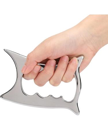 Verdant Touch Acupuncture Scraper - 304 Stainless Steel Gua Sha Board for Body Massage & Health Care - 15cm Long - Buy Online on GoSupps.com