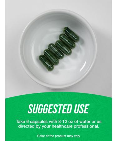 BulkSupplements.com Spirulina Capsules - Green Superfood Supplement Spirulina Supplement - Vegan 6 Capsules per Serving 180 Count (Pack of 1) - Buy Online on GoSupps.com