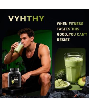 VYHTHY Avocado Flavored Whey Protein Powder 24g Protein per Serving Fast-Absorbing Concentrated whey Protein Low Sugar Gluten-Free Natural Flavor 2 lbs/32 oz. - Buy Online on GoSupps.com