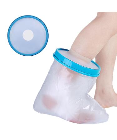 HBINGL 1 Pcs Waterproof Foot Cast Cover for Shower& Bath Cast Cover Foot for Shower Cast Protector Keep Cast Bandage Dry Watertight Cast Bag for Wound Foot Ankle Orthopedic Boot-Adult Foot.