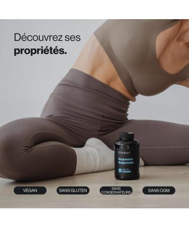 Magnesium Bisglycinate - High Content 350 mg of Elemental Magnesium/Daily Dose - 180 Capsules a 3-Month Supply - Superior to Marine Magnesium - Stress Fatigue Sleep - Buy Online on GoSupps.com