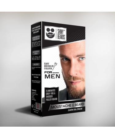 SHINY BEARDS - Beard Dye for Men - Dark Blonde Colour - Removes Grey - Trusted UK Brand