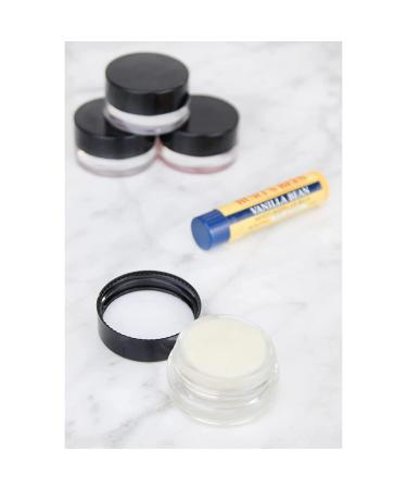 7ml Glass Lip Balm Jars (24-Pack) - Clear Containers with Black Metal Lids - Buy Online on GoSupps.com
