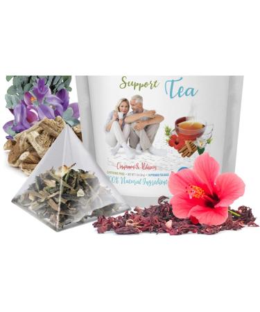 Peppermint Tea - RESPIRATORY AND LUNG SUPPORT TEA 14 Days - astragalus membranaceus root Cinnamon Hibiscus Marshmallow Root organic herbal tea lung support herbs immune tea - 1Pack 14 bags - Buy Online on GoSupps.com
