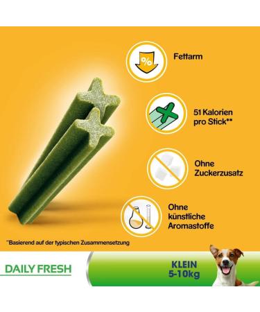 Buy Pedigree Dentastix Daily Fresh Dental Snacks for Small Dogs - 10 Pack (7 Pieces) | Healthy Chews with Active Ingredients | 1.1 kg - Buy Online on GoSupps.com