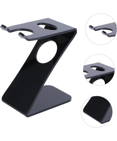 Minkissy Acrylic Stand Brush Holder for Men | Mounted Shaver & Beard Brush Holder - Stylish & Functional Storage - Buy Online on GoSupps.com