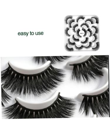 5D Eyelashes - Fashion Fluffy Lotus Plate Design | Reusable Handmade Artificial Lashes | 10 Pair Makeup Tools for Women & Girls - Buy Online on GoSupps.com