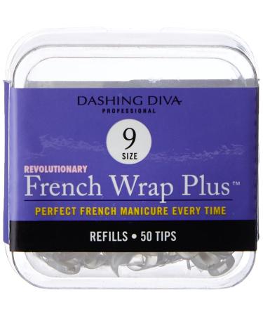 Dashing Diva French Wrap Plus - White/Thin French Wrap #9 | Refill Size for Stunning Nails | Shop Internationally - Buy Online on GoSupps.com