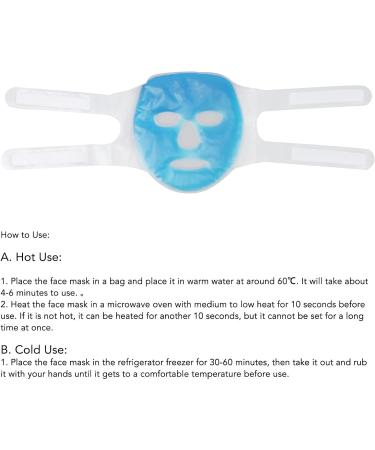 Fyearfly Cooling mask cooling face mask gel beads face mask reduces puffiness migraine reusable warm cold compresses therapy gel mask for sleeping - Buy Online on GoSupps.com