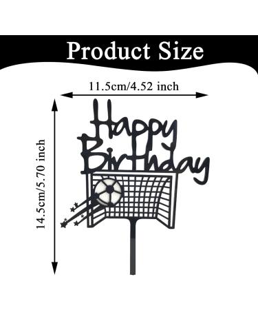 Football Cake Toppers PT Haahoos Football Birthday Decorations Soccer Sports Cake Topper Happy Birthday Cake Decorations for Boys Men Fans Birthday Anniversary Party Supplies - Buy Online on GoSupps.com