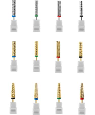 FEIlei Nail Drill Bits 5 in 1 Bits for Nails Tapered and Cone Shape Drill Bits for Acrylic or Gel Removal - Buy Online on GoSupps.com