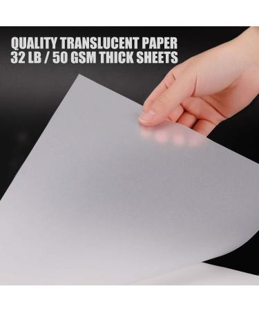 Bachmore 9x12 Tracing Paper Pad - 75 Sheets, Translucent Paper for Pencil, Marker and Ink - Ideal for Tracing, Sketching, and Drawing - 32lb / 50gsm - Buy Online on GoSupps.com