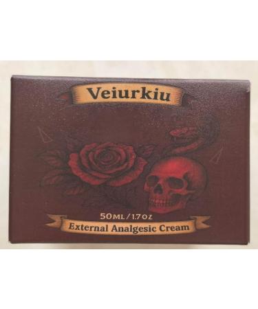 Veiurkiu Numbing Cream External Analgesic Cream Temporary Pain Relief for Skin Discomfort Fast-Absorbing Non-Greasy 50 ML
